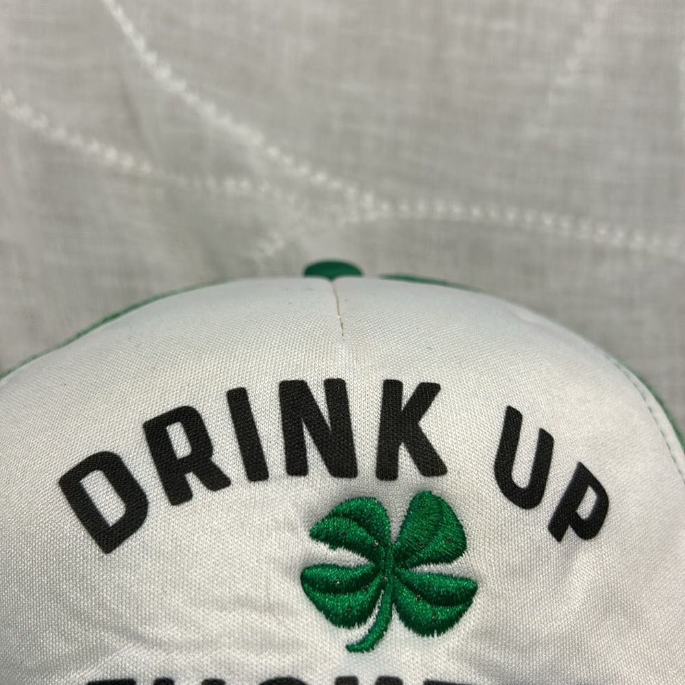 Vintage collectible Irish Drink Up F-ckers trucker hat baseball cap
